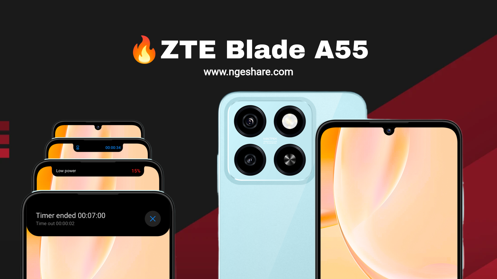 ZTE Meluncurkan Hp Terbarunya Yaitu ZTE Blade A55